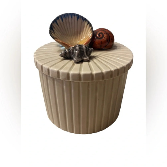 1970s Fitz & Floyd Nautical Theme Ceramic Canister Jar - Picture 1 of 6